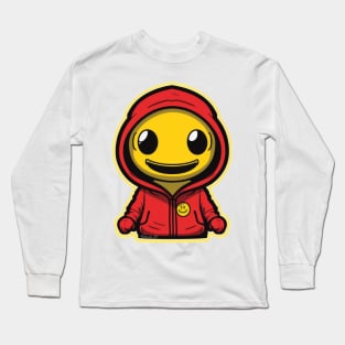 Cool Alien with a Hooded Pullover design #8 Long Sleeve T-Shirt